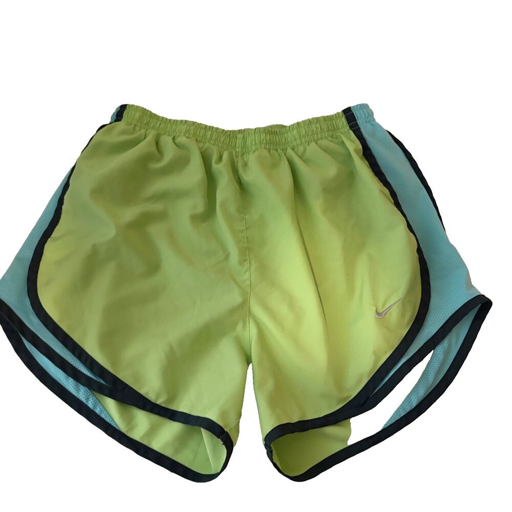 Nike Shorts Women's Small Green Lined Pull On Casual Active Running Dri-Fit
